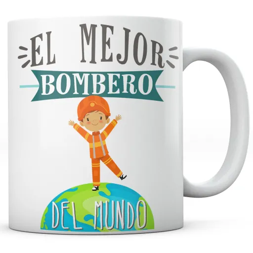 Taza El Mejor Bombero del Mundo Hombre