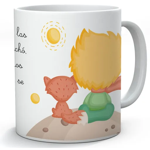 Taza El Principito Zorro Es una Locura Odiar