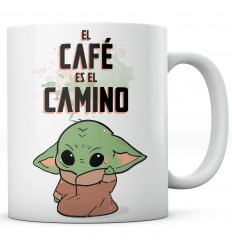 Taza Baby Yoda El Café es el Camino