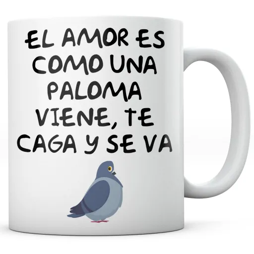 Taza El Amor es como una Paloma