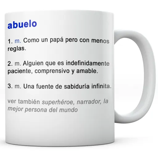 Taza Diccionario Definición Abuelo