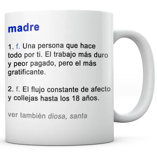 Taza Diccionario Definición Madre