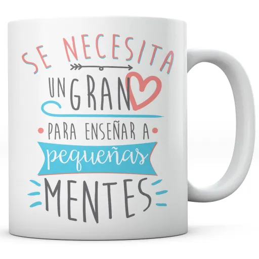 Taza Se Necesita Un Gran Corazón Maestra Profesora Profesor Maestro