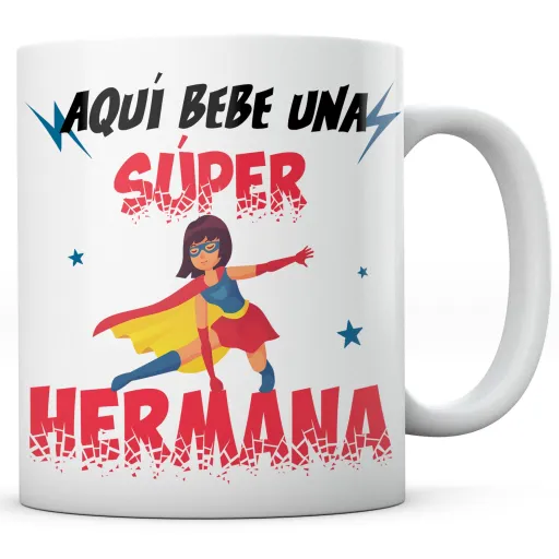 Taza Superhéroes Hermana