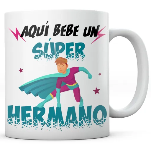 Taza Superhéroes Hermano