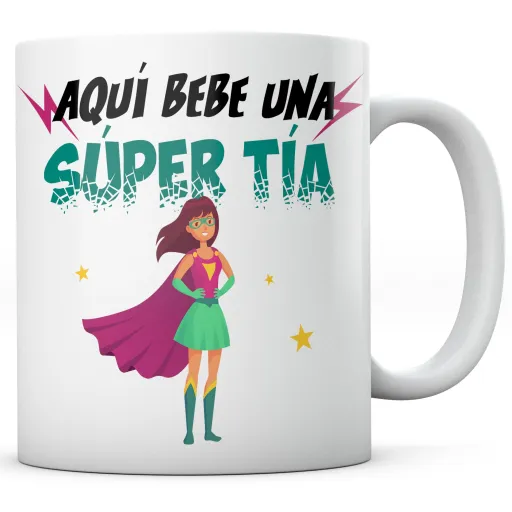 Taza Superhéroes Tía