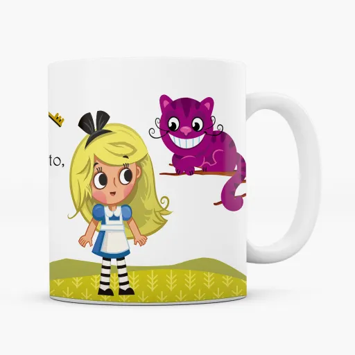 Taza Las aventuras de Alicia en el país de las maravillas