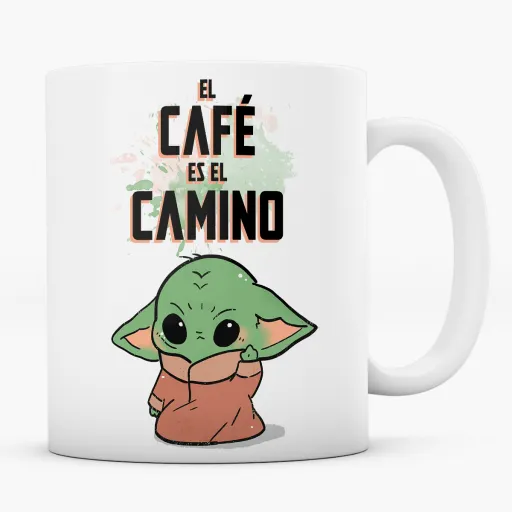 Taza Baby Yoda El Café es el Camino