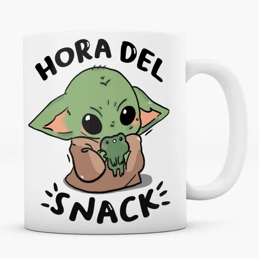 Taza Baby Yoda Hora del Snack