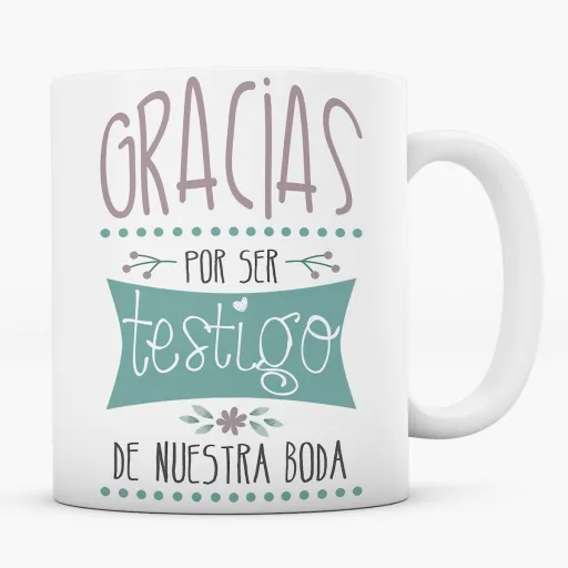 Taza Gracias por ser Testigo de Nuestra Boda