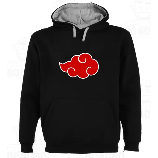 Sudadera Capucha Bicolor Naruto Akatsuki Ninja