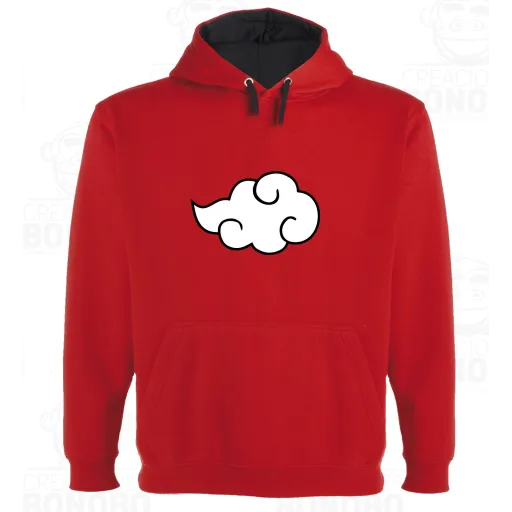 Sudadera Capucha Bicolor Naruto Akatsuki Ninja