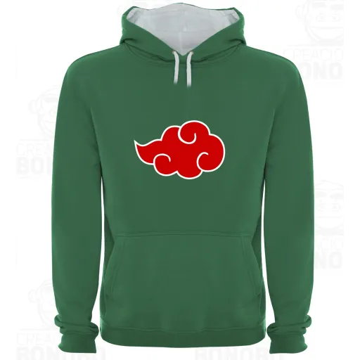 Sudadera Capucha Bicolor Naruto Akatsuki Ninja