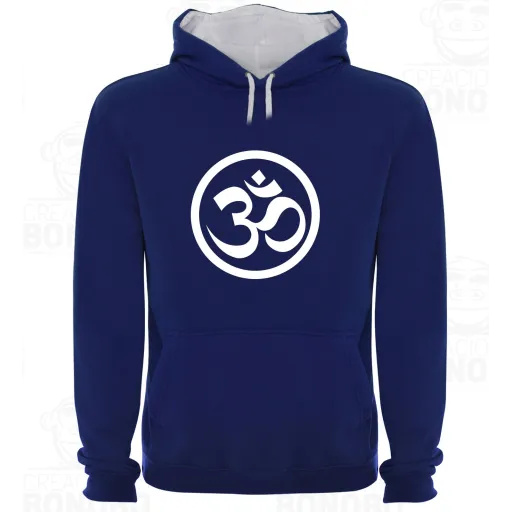 Sudadera Capucha Bicolor OM Yoga Meditacion