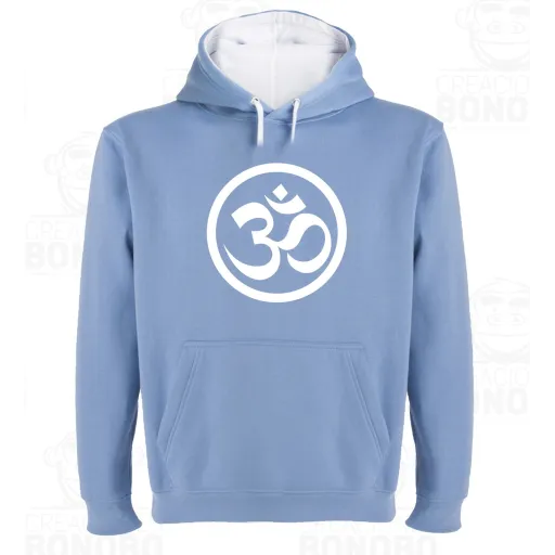 Sudadera Capucha Bicolor OM Yoga Meditacion