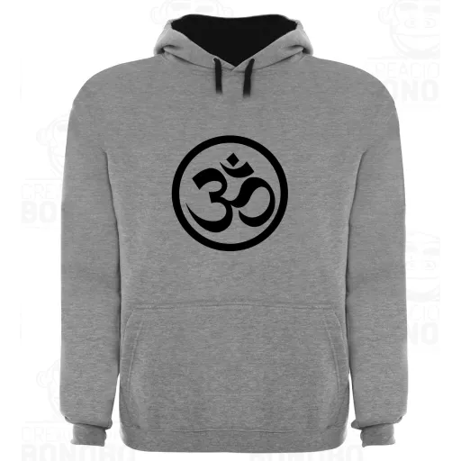 Sudadera Capucha Bicolor OM Yoga Meditacion