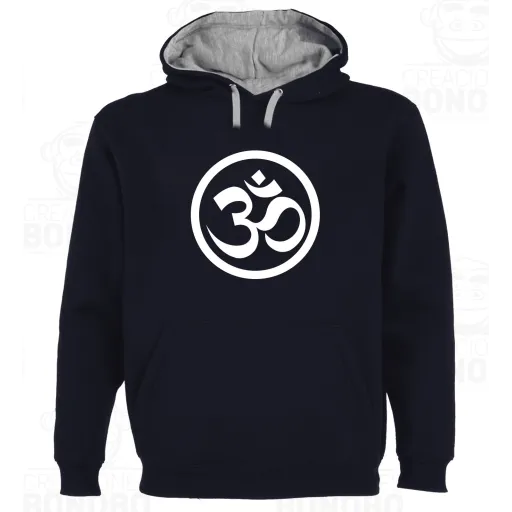 Sudadera Capucha Bicolor OM Yoga Meditacion