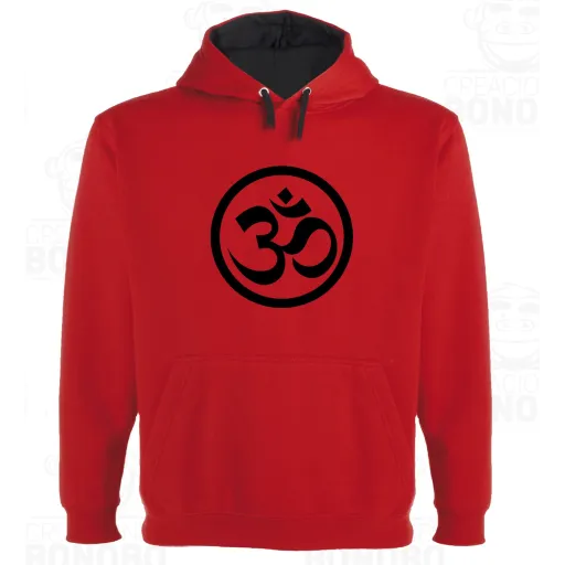 Sudadera Capucha Bicolor OM Yoga Meditacion