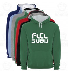 Sudadera Capucha Bicolor FLCL Furi Kuri Logo