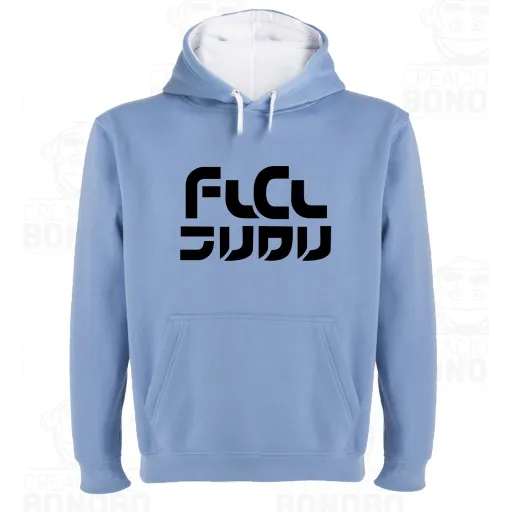 Sudadera Capucha Bicolor FLCL Furi Kuri Logo