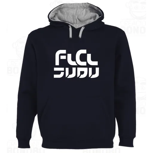 Sudadera Capucha Bicolor FLCL Furi Kuri Logo