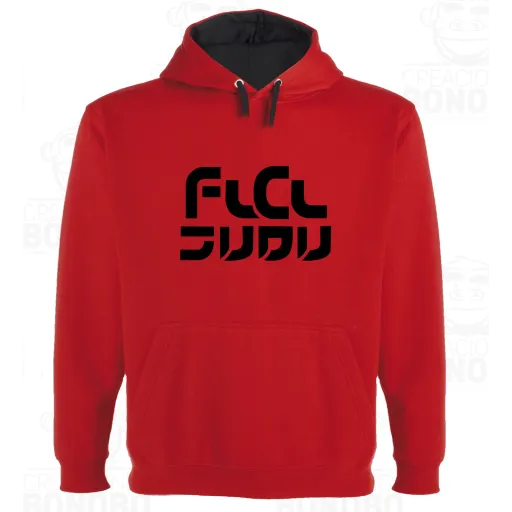 Sudadera Capucha Bicolor FLCL Furi Kuri Logo