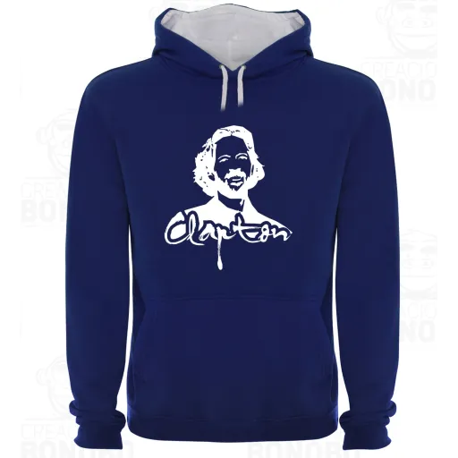 Sudadera Capucha Bicolor Eric Clapton Figura