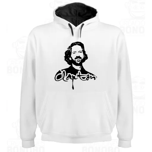 Sudadera Capucha Bicolor Eric Clapton Figura