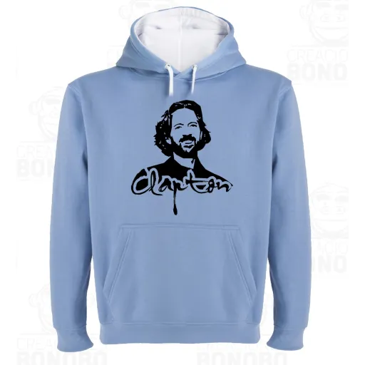 Sudadera Capucha Bicolor Eric Clapton Figura