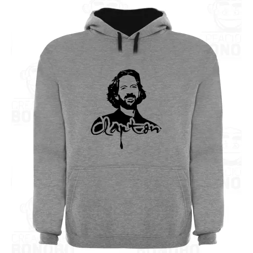 Sudadera Capucha Bicolor Eric Clapton Figura