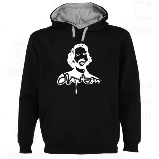 Sudadera Capucha Bicolor Eric Clapton Figura