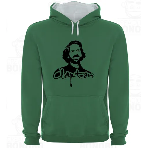 Sudadera Capucha Bicolor Eric Clapton Figura