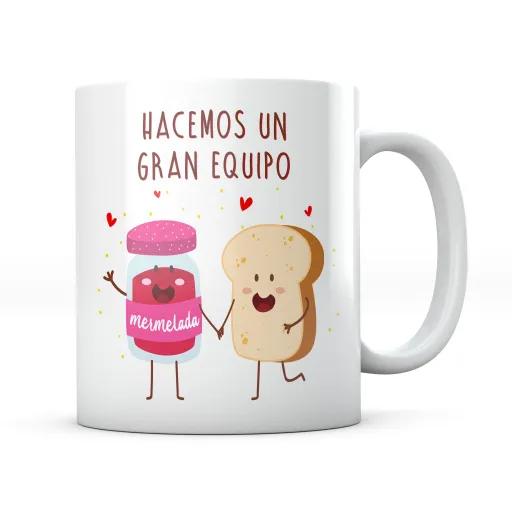 Taza Mermelada y Tostada Gran Equipo