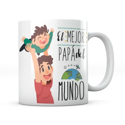 Taza El Mejor Papá del Mundo Niño