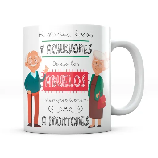 Taza Historias, Besos y Achuchones - Abuelos