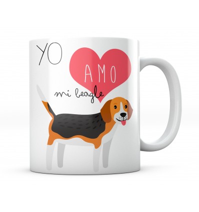 Taza Yo Amo Mi Beagle