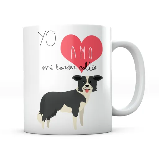 Taza Yo Amo Mi Border Collie