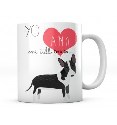 Taza Yo Amo Mi Bull Terrier Inglés