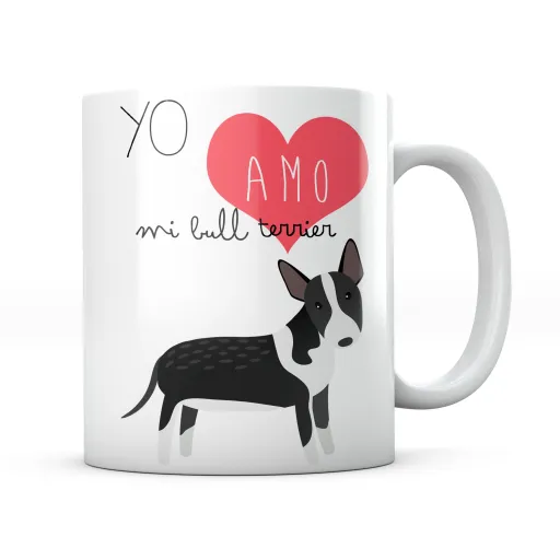 Taza Yo Amo Mi Bull Terrier Inglés