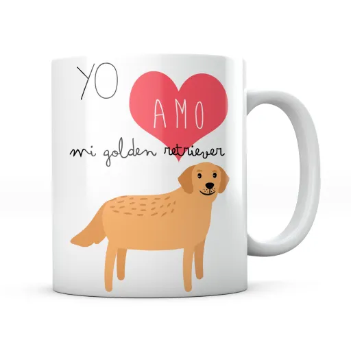 Taza Yo Amo Mi Golden Retriever