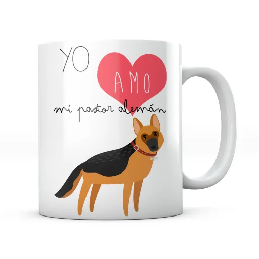 Taza Yo Amo Mi Pastor Alemán