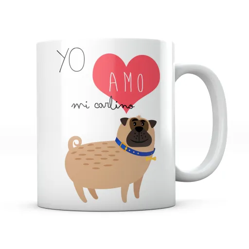 Taza Yo Amo Mi Pug