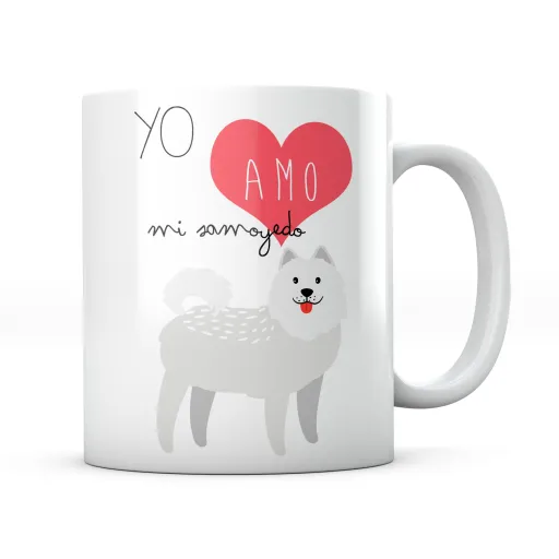 Taza Yo Amo Mi Samoyedo