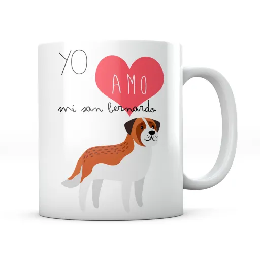 Taza Yo Amo Mi San Bernardo