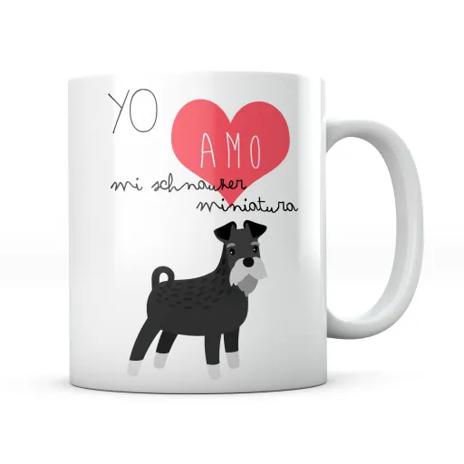 Taza Yo Amo Mi Schnauzer Miniatura