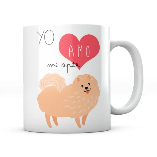 Taza Yo Amo Mi Spitz