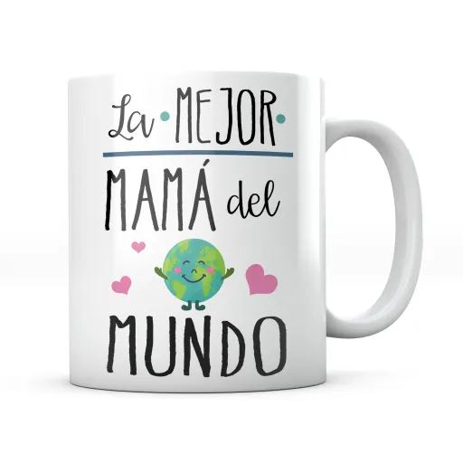 Taza La Mejor Mamá del Mundo Letras